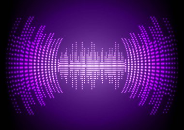 Parlak çizgileri olan soyut bir arkaplan. Ses dalgası sesi. Soyut Dijital Müzik Eşitleyici Dalgaları. 