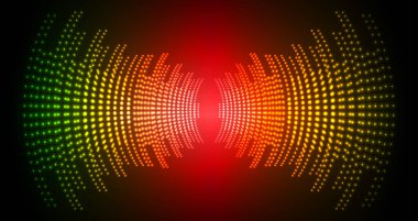 Sound Wave audio. Abstract Digital Music Equalizer Waves. 