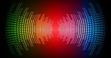 Sound Wave audio. Abstract Digital Music Equalizer Waves. 