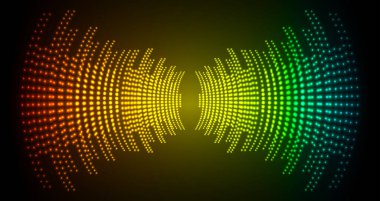Sound Wave audio. Abstract Digital Music Equalizer Waves. 