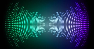 Sound Wave audio. Abstract Digital Music Equalizer Waves. 