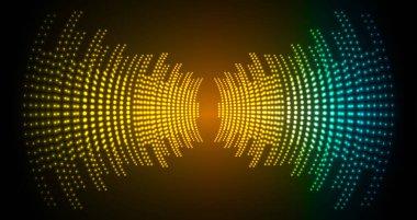 Sound Wave audio. Abstract Digital Music Equalizer Waves. 