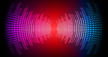 Sound Wave audio. Abstract Digital Music Equalizer Waves. 