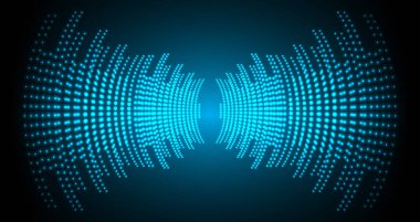 Sound Wave audio. Abstract Digital Music Equalizer Waves. 