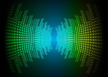 Sound Wave audio. Abstract Digital Music Equalizer Waves. 