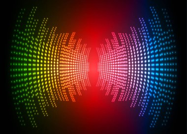 Sound Wave audio. Abstract Digital Music Equalizer Waves. 