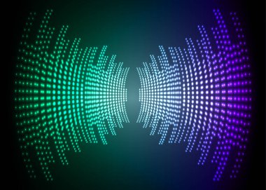 Sound Wave audio. Abstract Digital Music Equalizer Waves. 