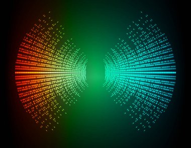 Sound Wave audio. Abstract Digital Music Equalizer Waves. 