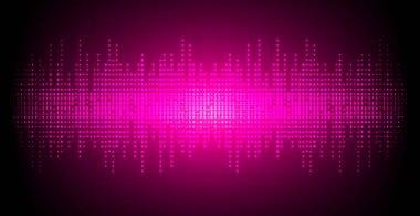 Sound Wave audio. Abstract Digital Music Equalizer Waves. 