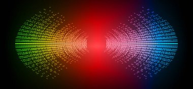 Sound Wave audio. Abstract Digital Music Equalizer Waves. 