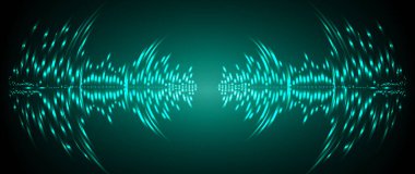 Sound Wave audio. Abstract Digital Music Equalizer Waves. 