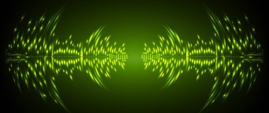 Sound Wave audio. Abstract Digital Music Equalizer Waves. 