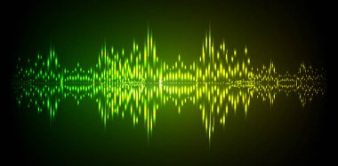 Sound Wave audio. Abstract Digital Music Equalizer Waves. 