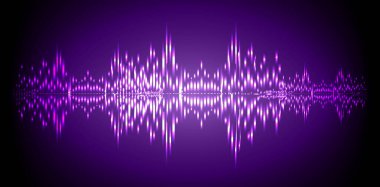 Sound Wave audio. Abstract Digital Music Equalizer Waves. 