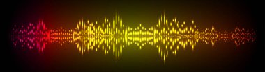 Sound Wave audio. Abstract Digital Music Equalizer Waves. 