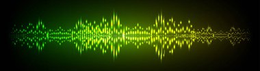 Sound Wave audio. Abstract Digital Music Equalizer Waves. 