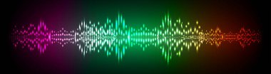 Sound Wave audio. Abstract Digital Music Equalizer Waves. 