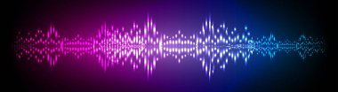 Sound Wave audio. Abstract Digital Music Equalizer Waves. 