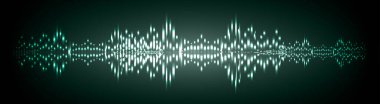 Sound Wave audio. Abstract Digital Music Equalizer Waves. 
