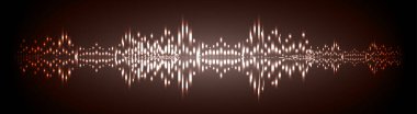 Sound Wave audio. Abstract Digital Music Equalizer Waves. 