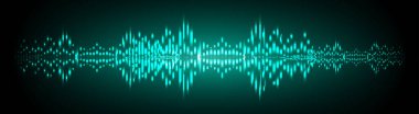 Sound Wave audio. Abstract Digital Music Equalizer Waves. 