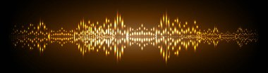 Sound Wave audio. Abstract Digital Music Equalizer Waves. 