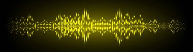 Sound Wave audio. Abstract Digital Music Equalizer Waves. 