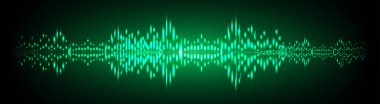 Sound Wave audio. Abstract Digital Music Equalizer Waves. 