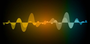 Sound Wave audio. Abstract Digital Music Equalizer Waves.