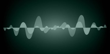 Sound Wave audio. Abstract Digital Music Equalizer Waves.