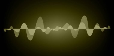 Sound Wave audio. Abstract Digital Music Equalizer Waves.