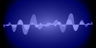 Sound Wave audio. Abstract Digital Music Equalizer Waves.
