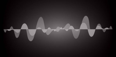Sound Wave audio. Abstract Digital Music Equalizer Waves.