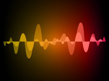 Sound Wave audio. Abstract Digital Music Equalizer Waves.