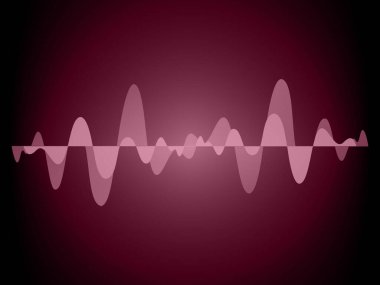 Sound Wave audio. Abstract Digital Music Equalizer Waves.