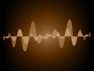 Sound Wave audio. Abstract Digital Music Equalizer Waves.