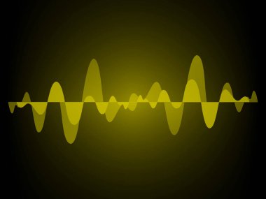 Sound Wave audio. Abstract Digital Music Equalizer Waves.