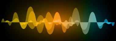 Sound Wave audio. Abstract Digital Music Equalizer Waves.