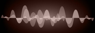 Sound Wave audio. Abstract Digital Music Equalizer Waves.