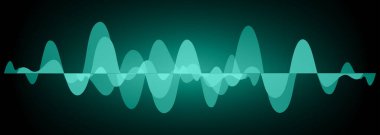 Sound Wave audio. Abstract Digital Music Equalizer Waves.