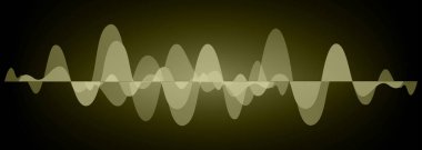 Sound Wave audio. Abstract Digital Music Equalizer Waves.