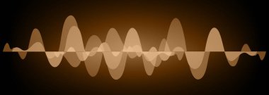 Sound Wave audio. Abstract Digital Music Equalizer Waves.