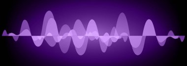 Sound Wave audio. Abstract Digital Music Equalizer Waves.