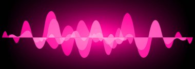 Sound Wave audio. Abstract Digital Music Equalizer Waves.