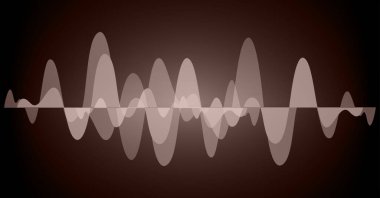Sound Wave audio. Abstract Digital Music Equalizer Waves.