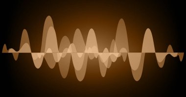 Sound Wave audio. Abstract Digital Music Equalizer Waves.