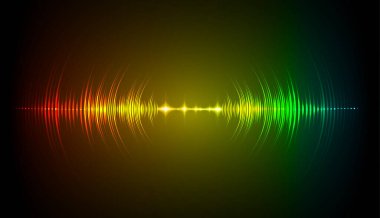 Sound Wave audio. Abstract Digital Music Equalizer Waves.