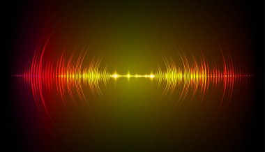 Sound Wave audio. Abstract Digital Music Equalizer Waves.