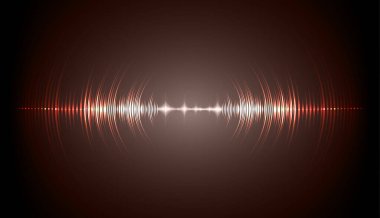 Sound Wave audio. Abstract Digital Music Equalizer Waves.