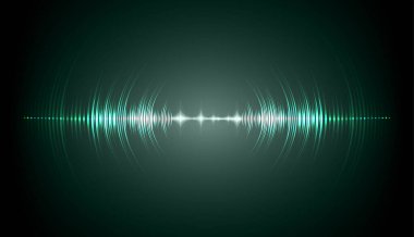 Sound Wave audio. Abstract Digital Music Equalizer Waves.